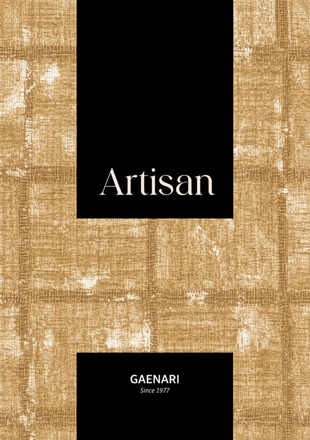 Artisan branding on textured background
