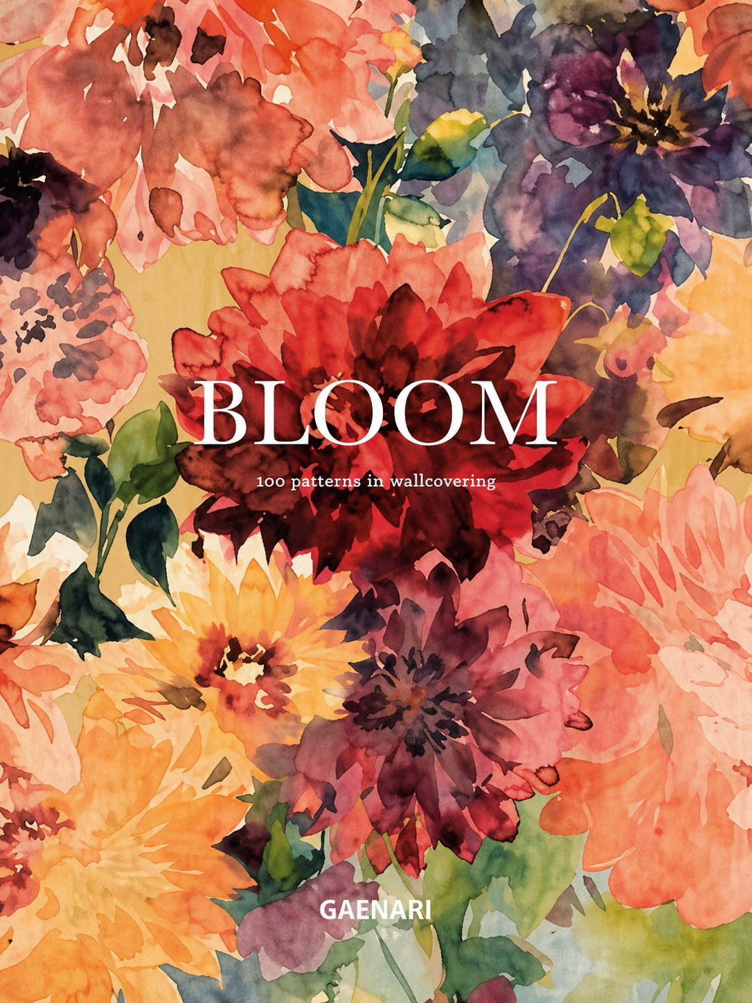 Colorful floral wallcovering patterns book